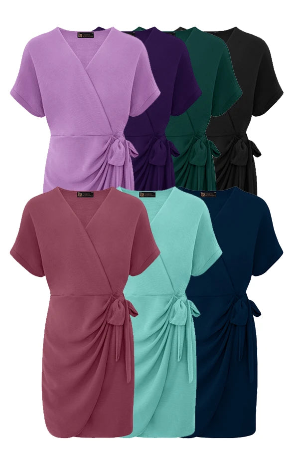 ZENZARO™ | Robe "Miami Wrap" – Élégance Colorée au Quotidien