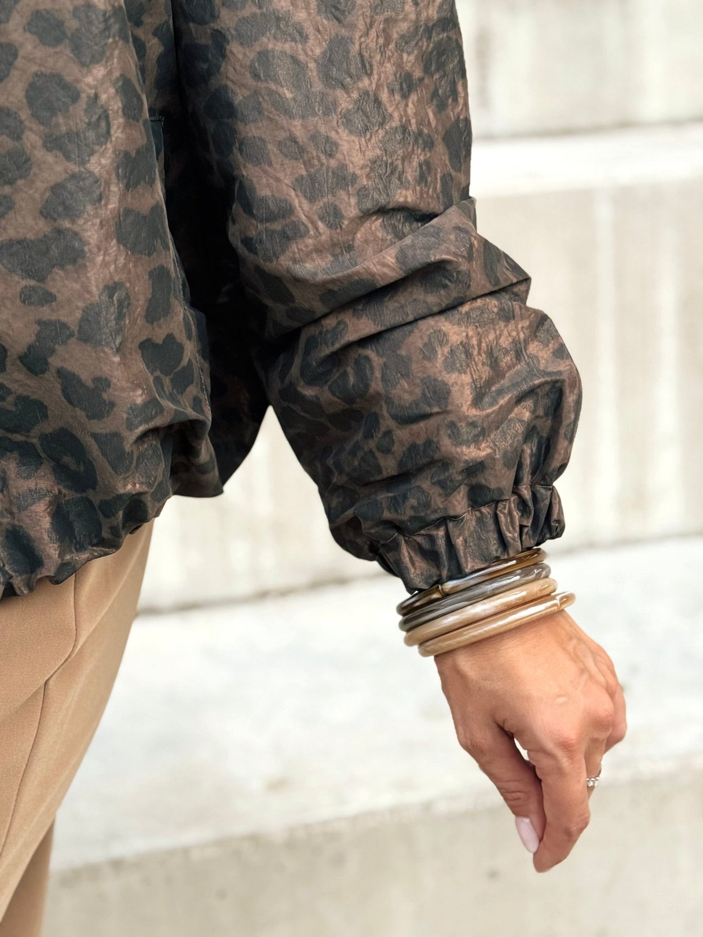 ZENZARO™ |veste Graziella – Bomber léopard chic &audacieux