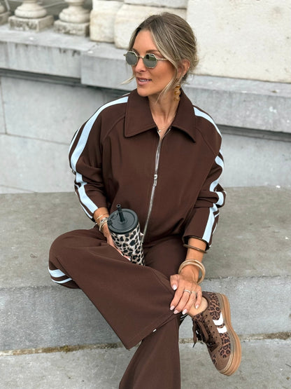 ZENZARO™|Ensemble décontracté zippé