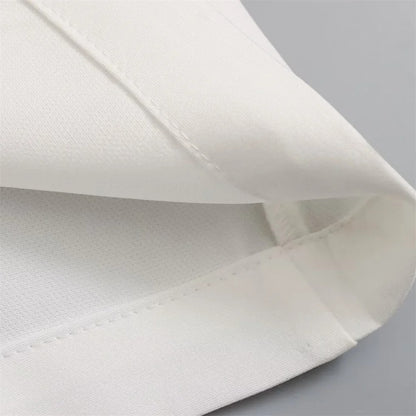 ZENZARO™ | Ensemble Tendance Femme Blanc– Blazer Fluide & Pantalon Structuré