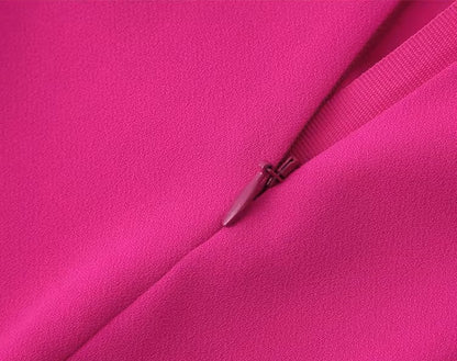 ZENZARO™ | Ensemble Tendance Femme Rose – Blazer Fluide & Pantalon Structuré